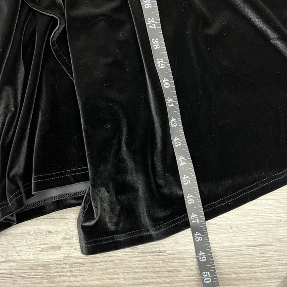 DALIA MACPHEE Plus Size 2X Velvet Surplice Bodice Shine Button Dress NWT - Picture 12 of 12